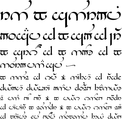 Valmaric Eldamar font sample